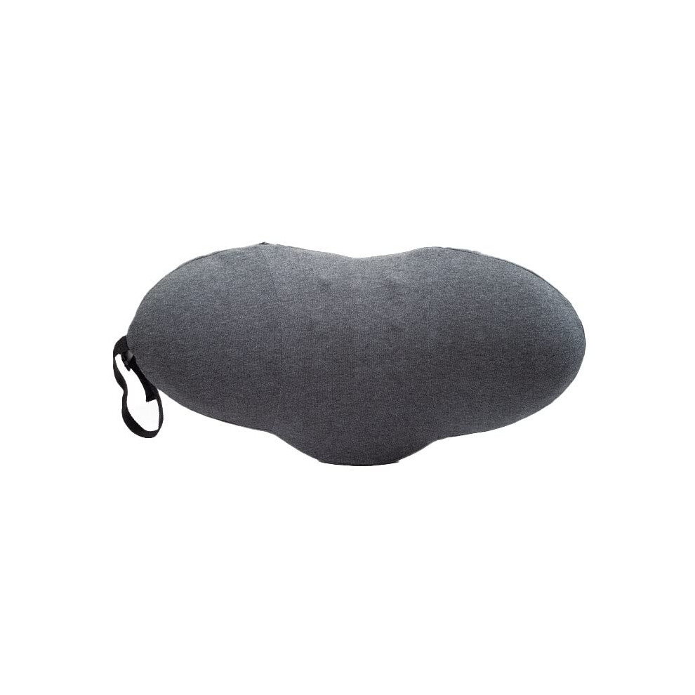 Dark/Gray Lumbar Support Pillow Memory Foam Back Pain Relief Ergonomic Design 49X27x13.5cm