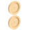 2Pcs Hamster Feeding Bowl Wooden Food Dish Multi-Function Feeder 1