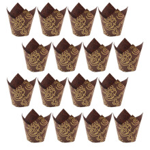 100Pièces Coupelles À Dessert Papier Café, Résistantes Et Créatives