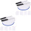 2Sets Assorted Color Cake Turntable Set with Spatula Non-Slip Base 6