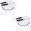 2Sets Assorted Color Cake Turntable Set with Spatula Non-Slip Base 3
