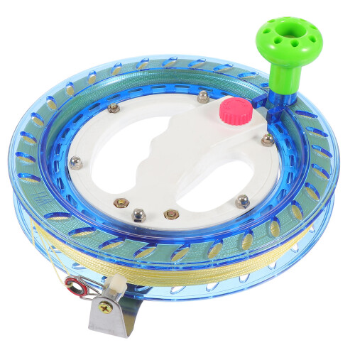 1Set Wheel Automatic Locking Reel Winder Blue 1