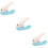 3Pièces Perforateurs Colorés Pour Scrapbooking Bricolage 11