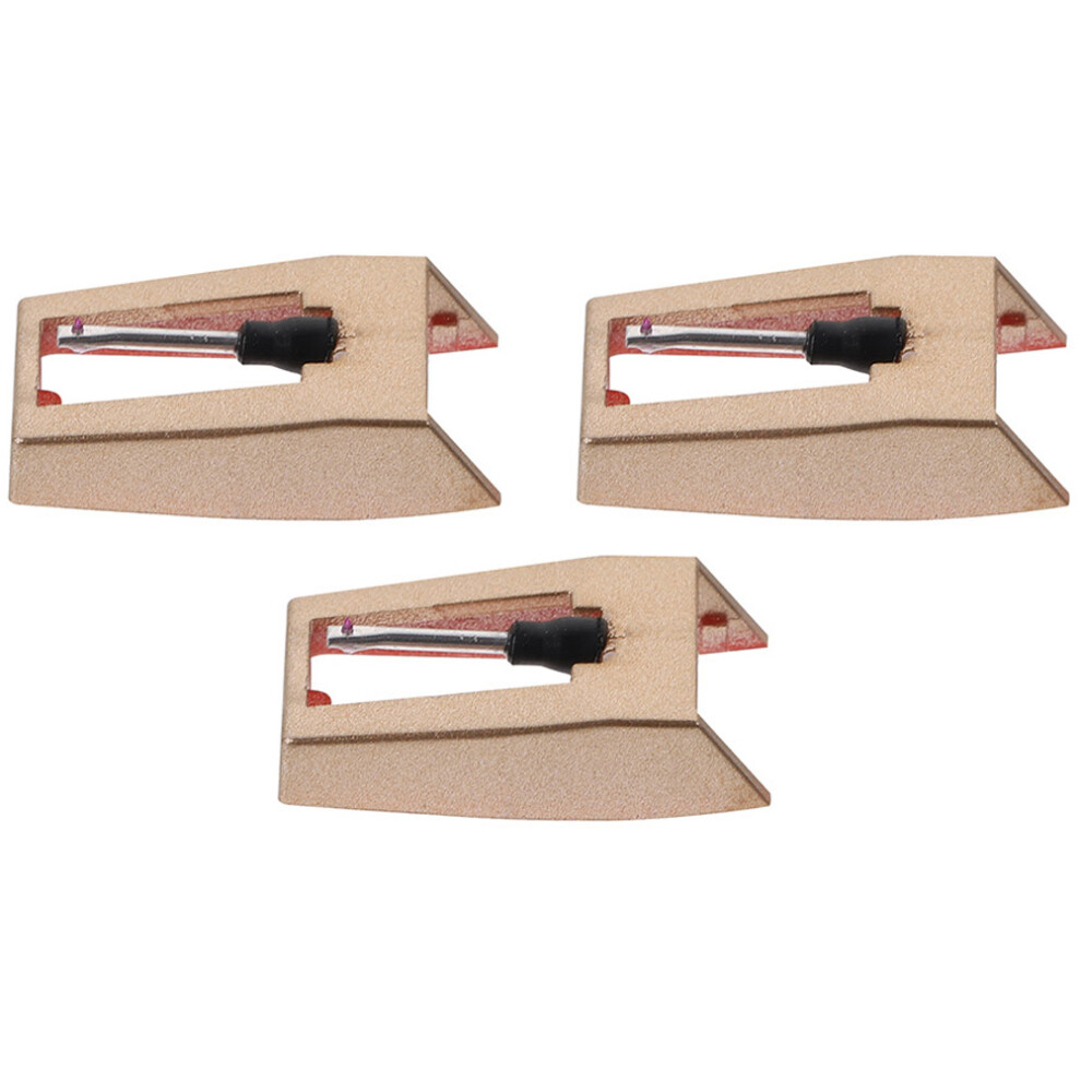 3Pcs Turntable Replacement Needles For Vinyl Record Players Red 3354132007190