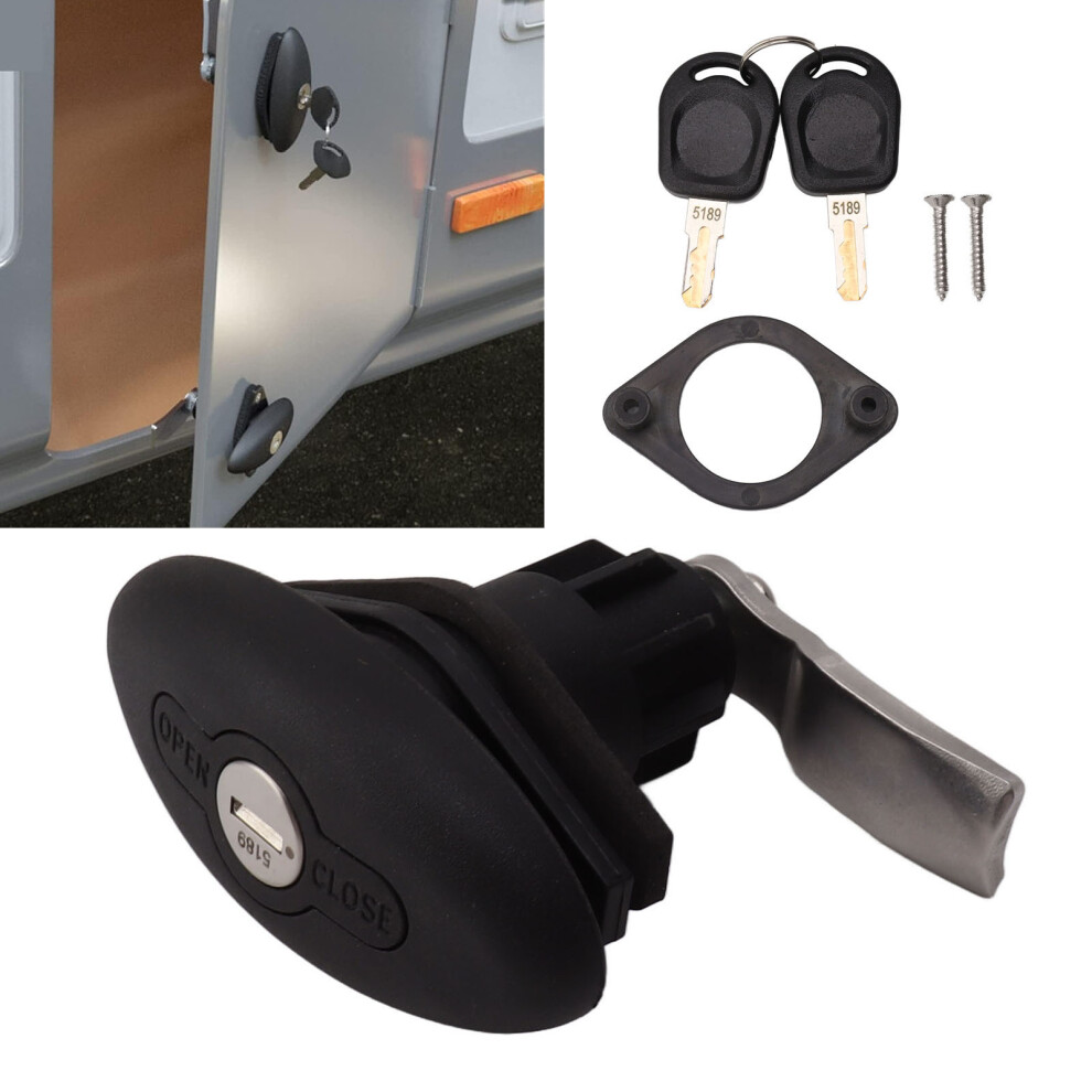 Black 32Mm Rv Lock Superior Sealing Shockproof & Waterproof Easy To Install 4211351970935