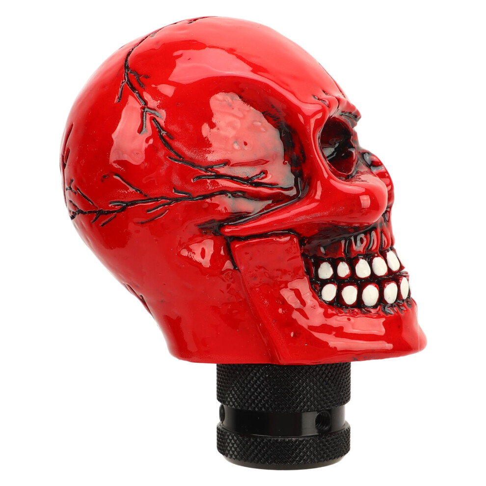 Skull Gear Shift Knob: Durable Resin For Manual Transmission Cars Red 7901351970949