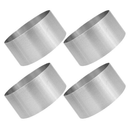 16 Pcs Round Stainless Steel Mousse Ring Cake Cookie Baking Mold 2