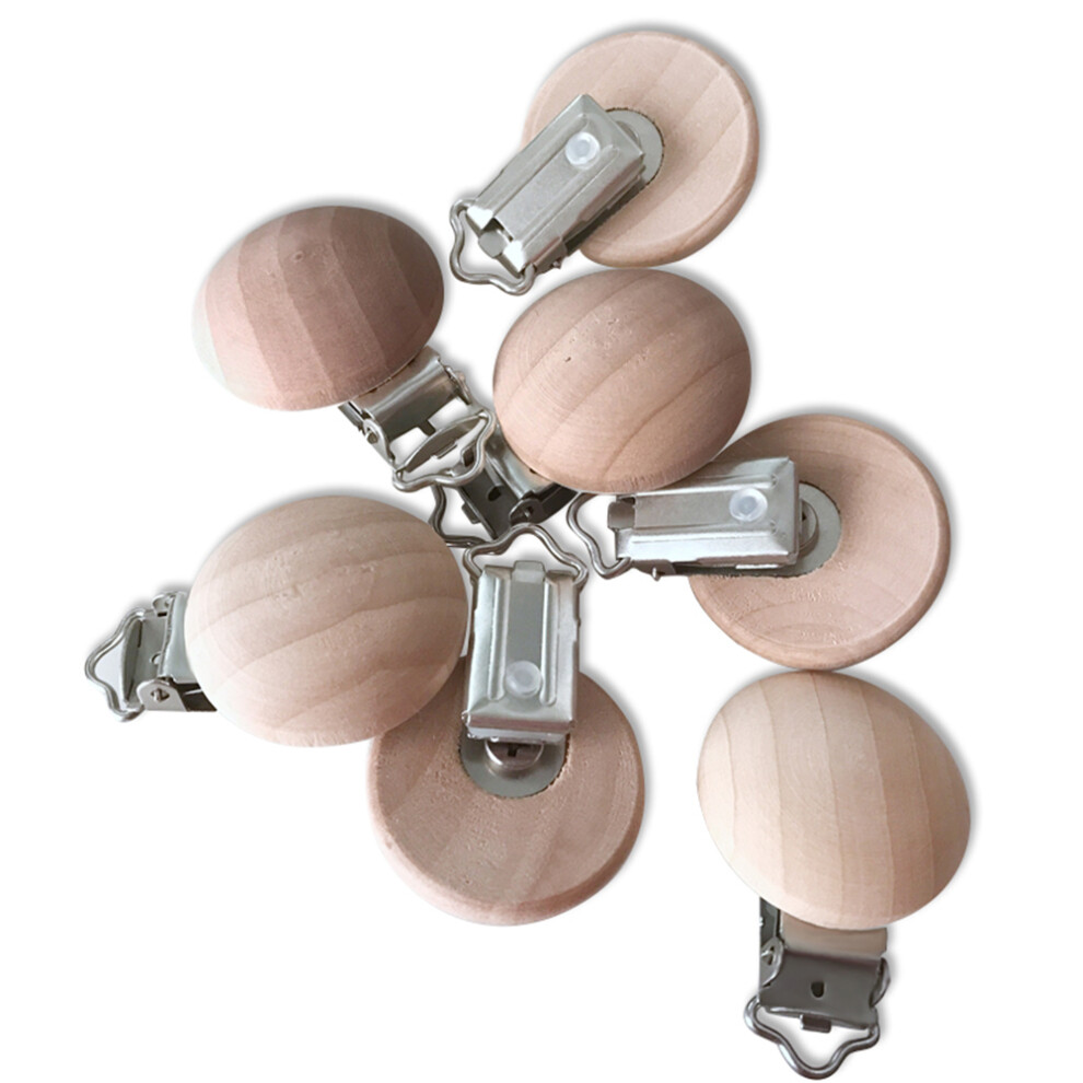 5Pcs Natural Beech Wood Diy Holder Chain Aboofan