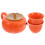 One Set Persimmon Shape Ceramic Tea Set For Home Or Travel Use 3