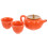 One Set Persimmon Shape Ceramic Tea Set For Home Or Travel Use 6