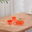 One Set Persimmon Shape Ceramic Tea Set For Home Or Travel Use 5