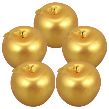 5pcs fake apples foam models for supermarket decor