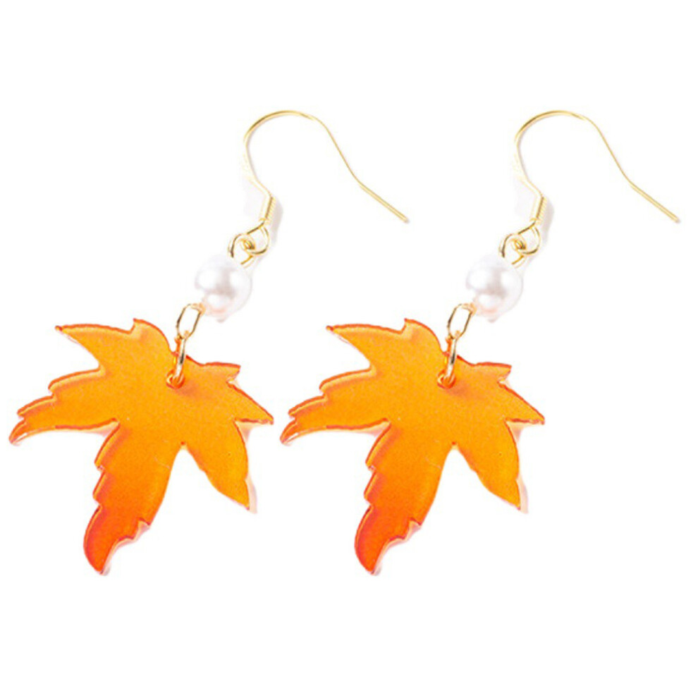 Photos - Earrings 5 Pairs Maple Leaf Dangle  For Women Girls Thanksgiving