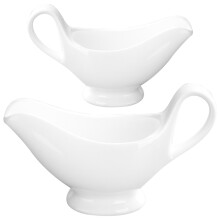 2Pcs Ceramic Gravy Boat Sauce Cup For Household And Restaurant Use
