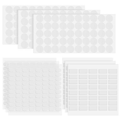 9 Sheets Adhesive Dots Double Sided Removable For Crafts Display 1