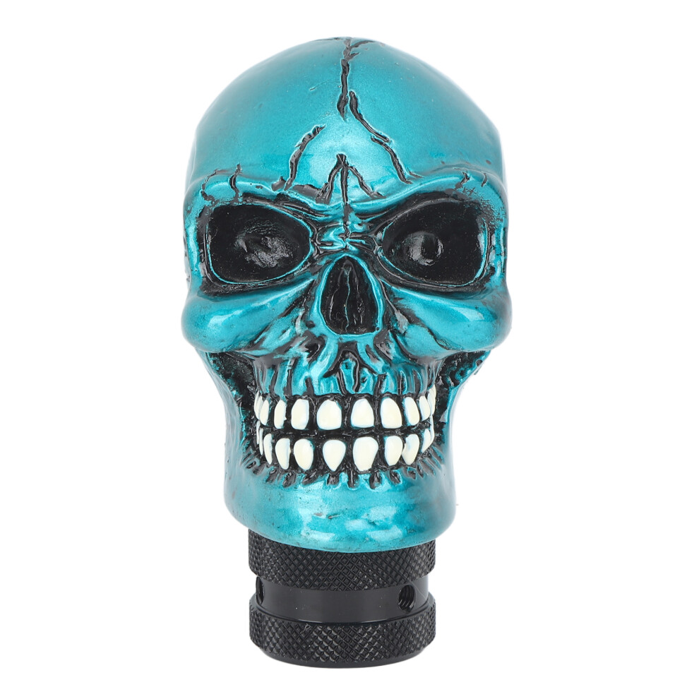Resin Skull Car Gear Shift Knob For Most Manual Vehicles Green 4351351971003