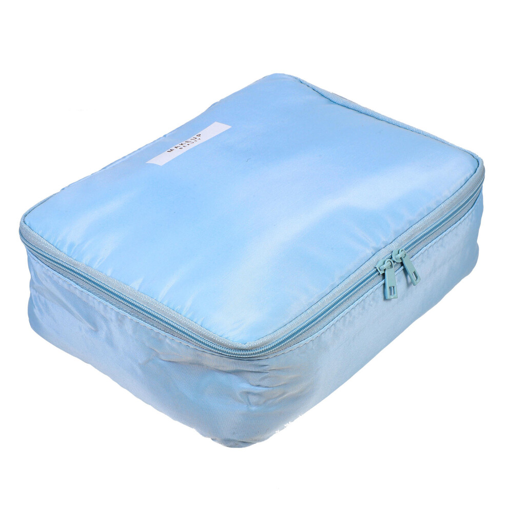 Vaguelly 5 Sets Portable Cosmetic Bag With Smooth Zipper For Women