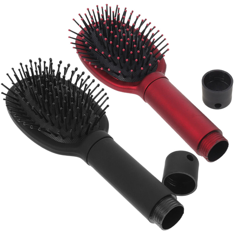 Vaguelly Unisex 2Pcs Hair Comb Storage Box Multi-Function Plastic Jewelry Organizer