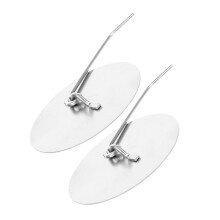 8Pcs Fire Pit Flame Snuffer Stainless Steel Metal Silver Home Supplies