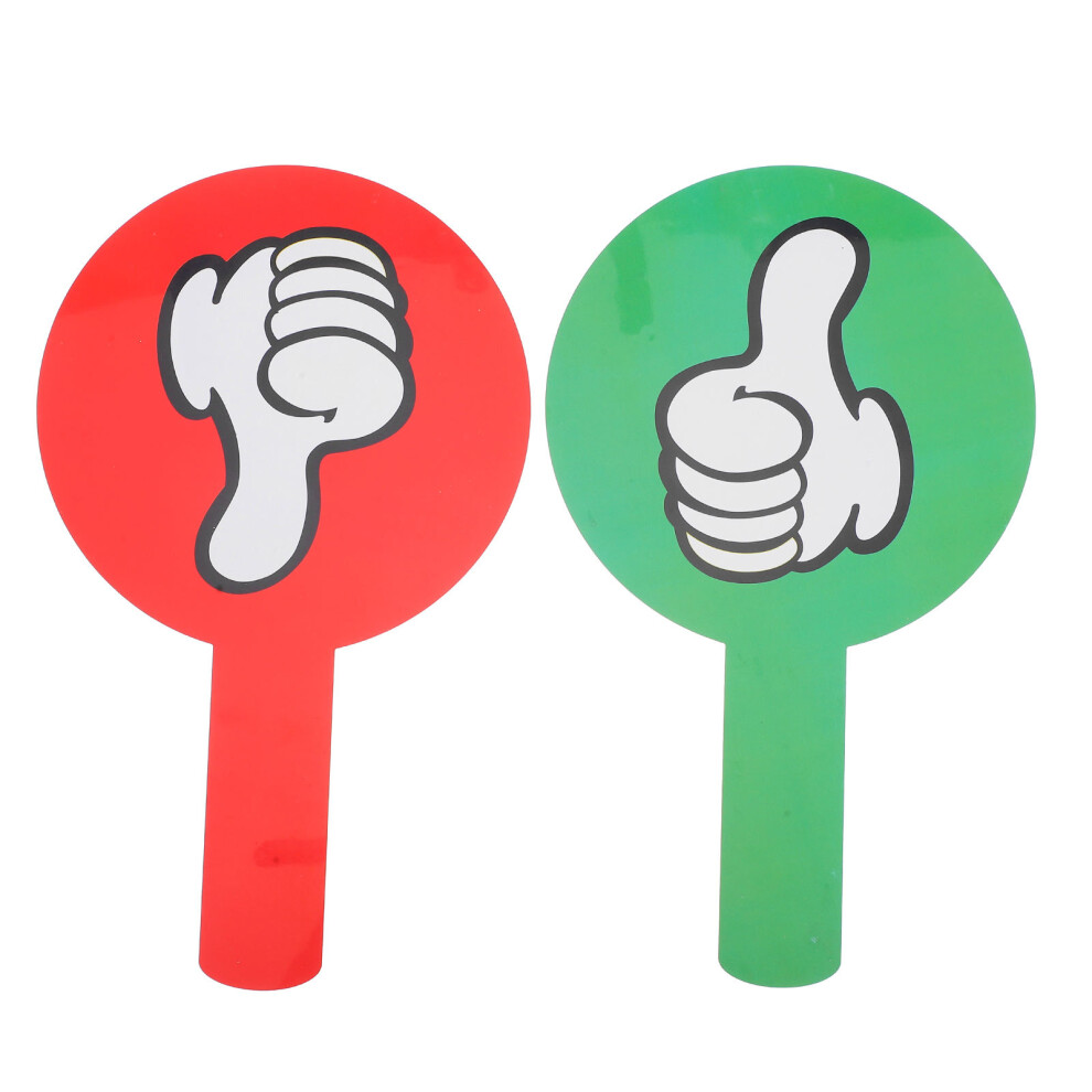 Photos - Educational Toy 2Pcs Classroom Voting Paddles Yes No Thumbs Up Down Reusable