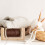 1 Set Rotatable Wooden Bobbin Spool Thread Dispenser Rack 8