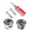 One Set Double-Row Roller Skate Toe Stops Brake Jam Plugs With Tools 1