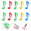 10Pcs Score Clips Music Book Clamps Notes Shaped Sheet Holders 10