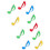 10Pcs Score Clips Music Book Clamps Notes Shaped Sheet Holders 11