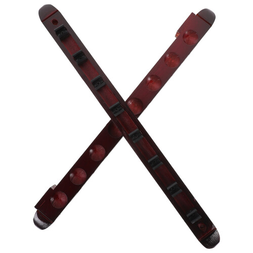 3 Sets Wood Cue Stand Wall Mount Rack Pool Cue Display Holder 1