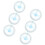 6Pcs Clear Plastic 10Cm Swing Arm Protractor With Rotating Indicator 1