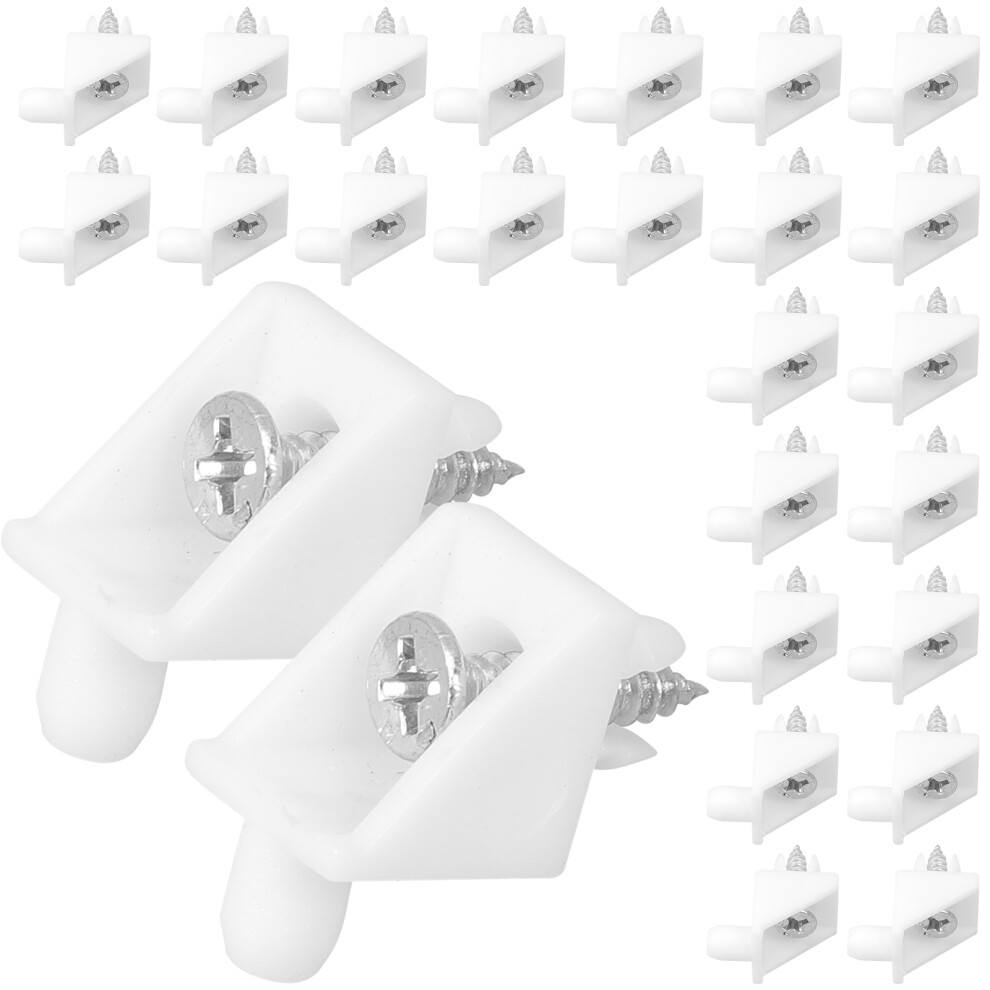 200 Sets Drawer Angle Bracket Fastener With Screws And Plastic Wedges 032541581731