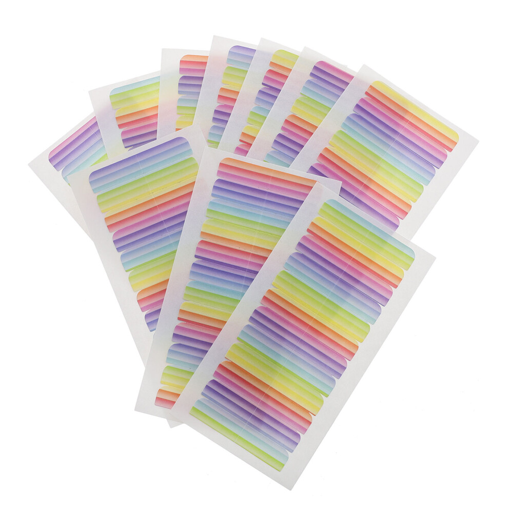 Vaguelly Unisex 10Pcs Pu Double Sided Hair Tape Tabs Multi-Color Strong Hold For Wigs