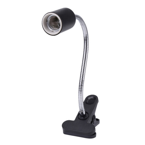 Reptile Basking Light Stand For Turtle Heating With Plug Black