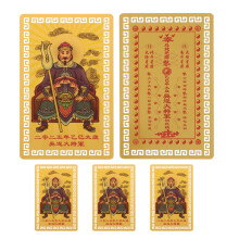 5Pcs Chinese Amulet Cards For 2025 Wealth Protection Feng Shui Luck