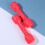 1 Pair Red Plastic Dumbbells Ergonomic Hand Bar For Kids Exercise 5