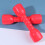 1 Pair Red Plastic Dumbbells Ergonomic Hand Bar For Kids Exercise 10