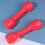 1 Pair Red Plastic Dumbbells Ergonomic Hand Bar For Kids Exercise 4