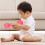 1 Pair Red Plastic Dumbbells Ergonomic Hand Bar For Kids Exercise 11