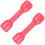 1 Pair Red Plastic Dumbbells Ergonomic Hand Bar For Kids Exercise 1