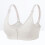 Grey Plaid Front Button Nursing Bra Seamless Lace Breathable Maternity 95B 11