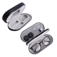 1Pc Double Layer Lens Case Box Without Glasses White