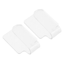 2Pcs Transparent Acrylic Makeup Palettes For Color Mixing