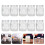 10Pcs Heart Pattern Glass Pudding Cups Jelly Bottles Yogurt Containers 3
