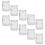 10Pcs Heart Pattern Glass Pudding Cups Jelly Bottles Yogurt Containers 5