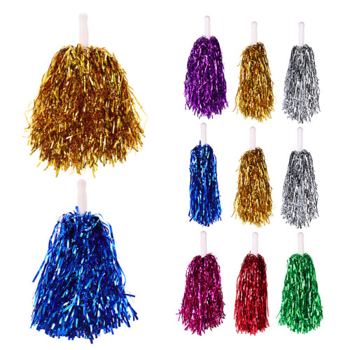 84Pcs Cheerleading Pom Poms Assorted Colors Plastic Handheld for Dance 1