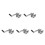 5Pcs Easy Install Silver Volleyball Net Tensioning Winch Tool 5