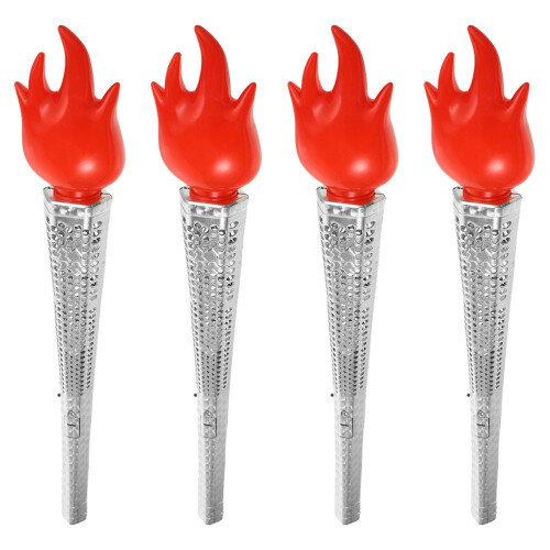 12 Pcs Artificial Torch Handheld Cheering Prop For Sports Match 1