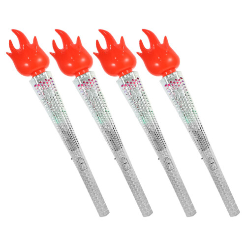 12 Pcs Artificial Torch Handheld Cheering Prop For Sports Match 2