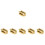 6 Pcs Professional Eyebrow Pencil Sharpener Four Sides Golden 3