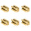 6 Pcs Professional Eyebrow Pencil Sharpener Four Sides Golden 2